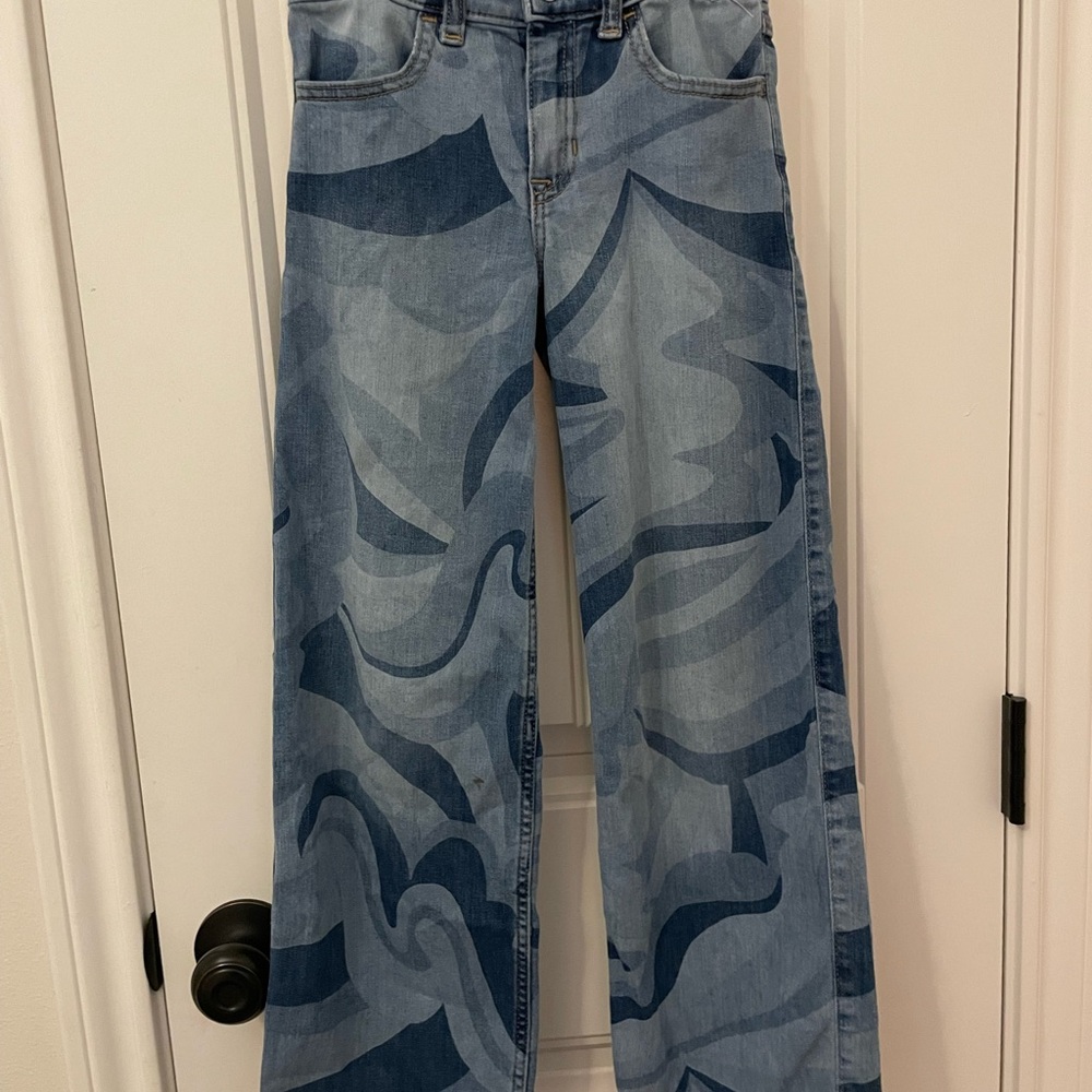 abercrombie kids Blue Swirl Pattern Jeans